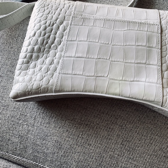 - NEW Balenciaga Downtown Medium Shoulder Bag Crocodile Embossed AX4 - Picture 12 of 14